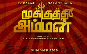 R L Balaji`s Tamil language satire movie, Mookuthi Amman starring Nayanthara